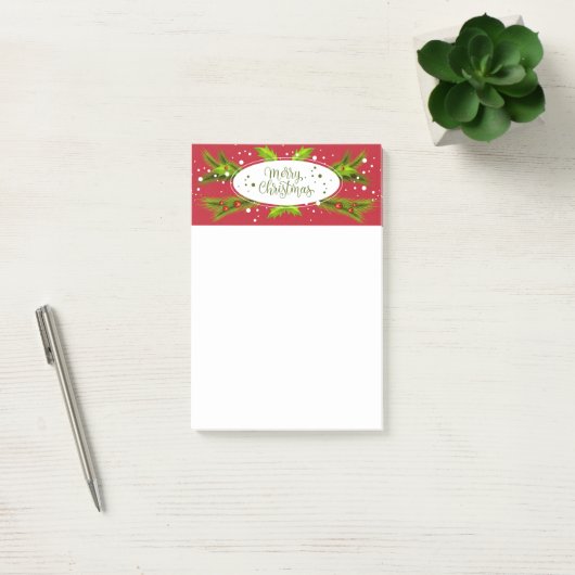 Merry kerstpost-it notities post-it® notes (Kantoor)