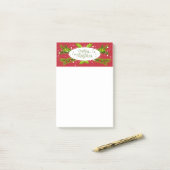 Merry kerstpost-it notities post-it® notes (Op bureau)