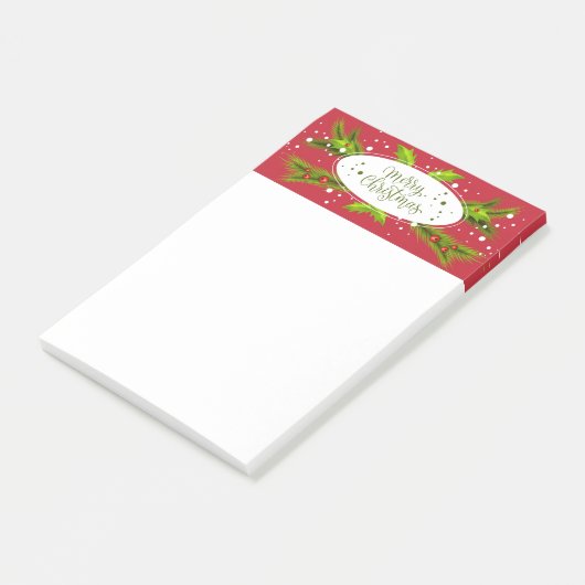 Merry kerstpost-it notities post-it® notes (Schuin)