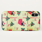 Merry Kerstpug Case-Mate iPhone Case (Achterkant (horizontaal))