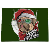 Merry Kerstpug Groot Cadeauzakje (Voorkant)