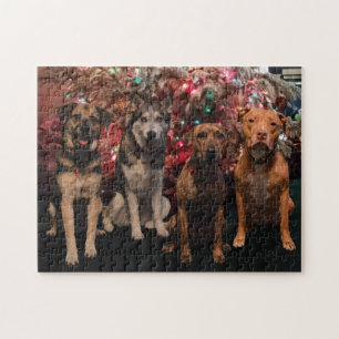 Merry Kerstpups Puzzle Legpuzzel