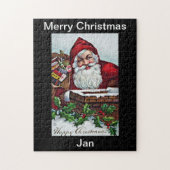 Merry-kerstpuzzle-ontwerp Legpuzzel (Verticaal)