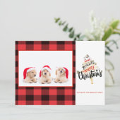 Merry KerstRed Buffalo Pset Foto (Staand voorkant)