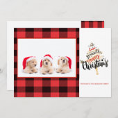 Merry KerstRed Buffalo Pset Foto (Voorkant / Achterkant)