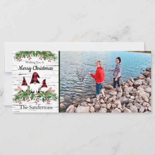 Merry KerstRed Buffalo Pset Gnomes Greenery (Voorkant)