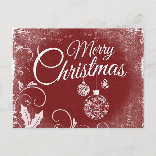 Merry Kerstred magie Feestdagenkaart (Voorkant)