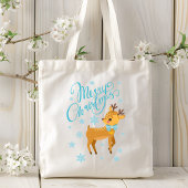 Merry Kerstreindeer Dog | FEESTDAGEN Tote Bag