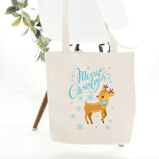 Merry Kerstreindeer Dog | FEESTDAGEN Tote Bag