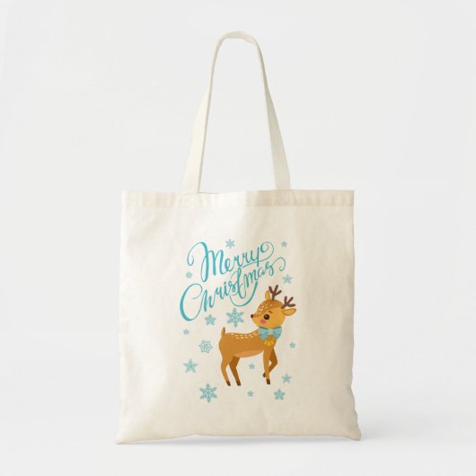 Merry Kerstreindeer Dog | FEESTDAGEN Tote Bag (Voorkant)
