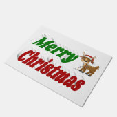 Merry Kerstreindeertypografie Deurmat (Schuin)