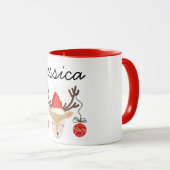 Merry Kerstrender Personalized Mugs Mok (Voorkant rechts)
