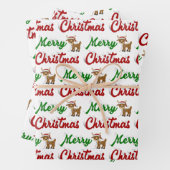 Merry KerstrenDER rood script Inpakpapier Vel (In situ)