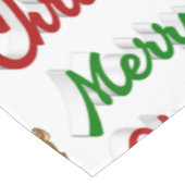 Merry KerstrenDER rood script Tafelkleed (Gekanteld)
