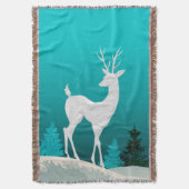 Merry kerstrendierprogramma  | blauwgroen deken (Voorkant Verticaal)