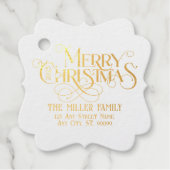Merry Kerstrepografie Bedankjes Labels (Voorkant)