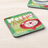 Merry Kerstrepots kijken Onderzetters (Linkerzijde)