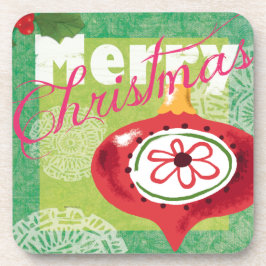 Merry Kerstrepots kijken Onderzetters