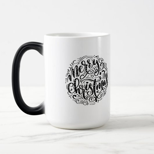 Merry-kerstretro-typografie Magische Mok (Links)