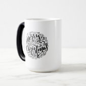 Merry-kerstretro-typografie Magische Mok (Voorkant links)
