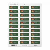 Merry kerstreturn Address Labels (Full Sheet)