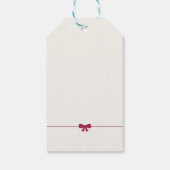 Merry KerstRobin Cadeaulabel (Achterkant)