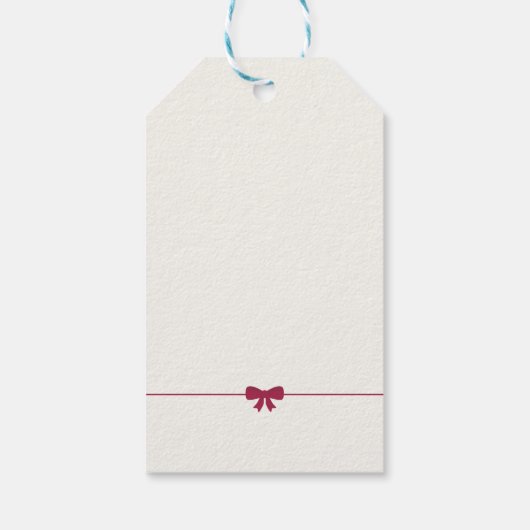 Merry KerstRobin Cadeaulabel (Achterkant)