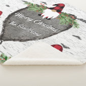 Merry Kerstrode Buffalo Pset Gnomes Sherpa Deken (3/4)