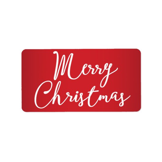 Merry-kerstrode labels (Voorkant)