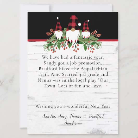 Merry kerstrode Pet Buffalo Pset Gnomen (Achterkant)