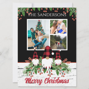 Merry kerstrode Pet Buffalo Pset Gnomen