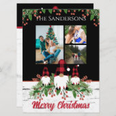 Merry kerstrode Pet Buffalo Pset Gnomen Black (Voorkant / Achterkant)