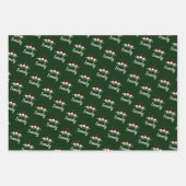 Merry kerstrode Pet Buffalo Pset Gnomen Inpakpapier Vel (Voorkant 2)