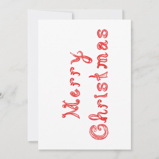 Merry-kerstrode tekenletters, tekenletters, art (Voorkant)