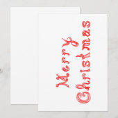 Merry-kerstrode tekenletters, tekenletters, art (Voorkant / Achterkant)