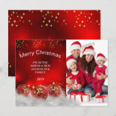 Merry Kerstroebel Holly bubbels Kaart (Voorkant / Achterkant)