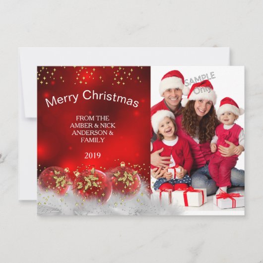 Merry Kerstroebel Holly bubbels Kaart (Voorkant)