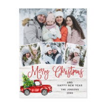 Merry kerstrood Boerderij Truck 4 Foto