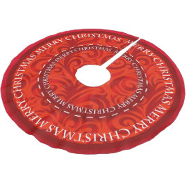 Merry-kerstrood design-patroon kerstboom rok