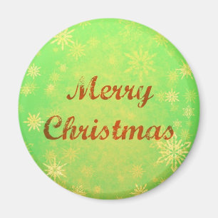 Merry KerstRound Magnet