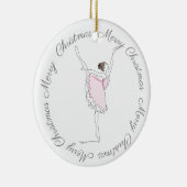 Merry Kerstroze Ballerina Ornament (Rechts)