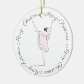 Merry Kerstroze Ballerina Ornament (Links)