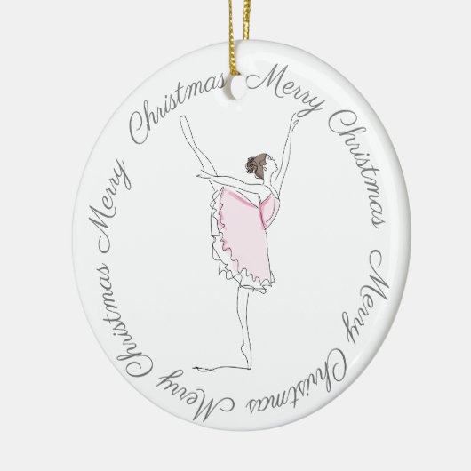 Merry Kerstroze Ballerina Ornament (Links)