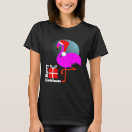 Merry Kerstroze Flamingo Cute Trendy Graphic T-shirt