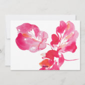 Merry Kerstroze gebold botanisch Feestdagenkaart (Achterkant)