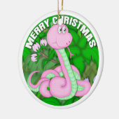 Merry Kerstroze slang Keramisch Ornament (Links)