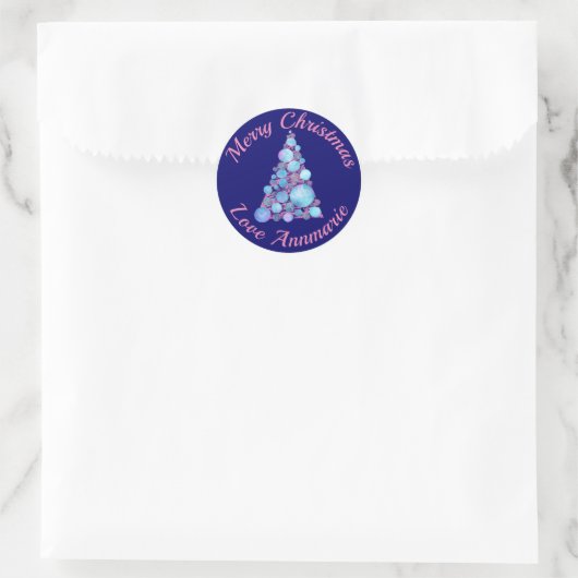 Merry Kerstroze Tree Sticker (Tas)