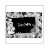 Merry KerstRubber Stamp Rubberstempel (Afrduk)