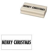 Merry KerstRubber Stamp Rubberstempel (Gestempeld)