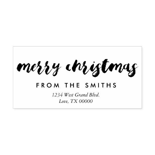 Merry KerstRubber Stamp Rubberstempel (Afrduk)